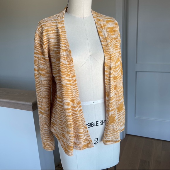 Lucky Brand Golden Glow Open Cardigan Lightweight Knit Sweater Size S - Picture 7 of 10